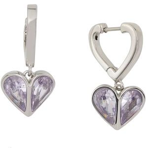 Kate Spade Cz Heart Drop Earrings NWT